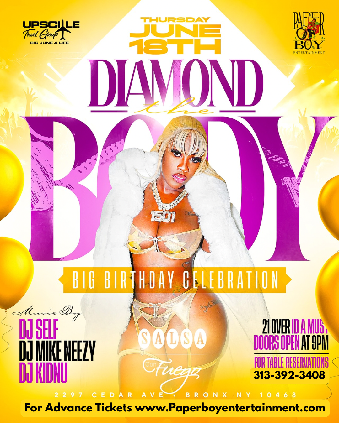 Diamond The Body Birthday Party @ Salsa ConFuego